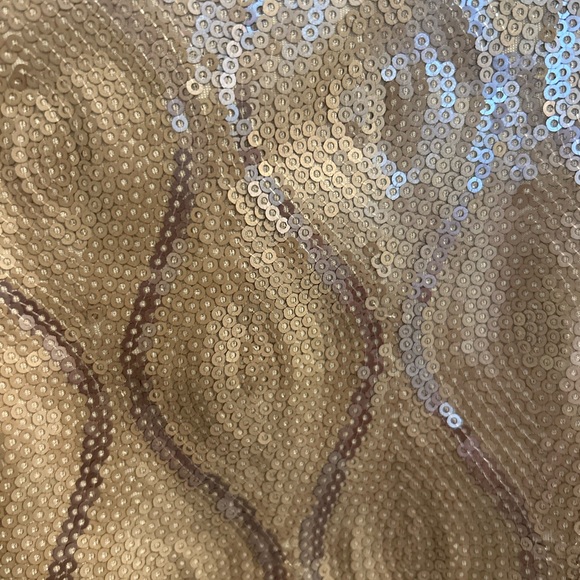 Wish Gold Asymmetrical Ruched Cocktail Dress - Picture 5 of 8